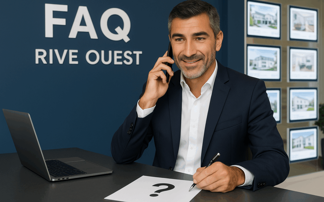Foire aux questions immobilières par Rive Ouest pour vendeurs, acheteurs et bailleurs