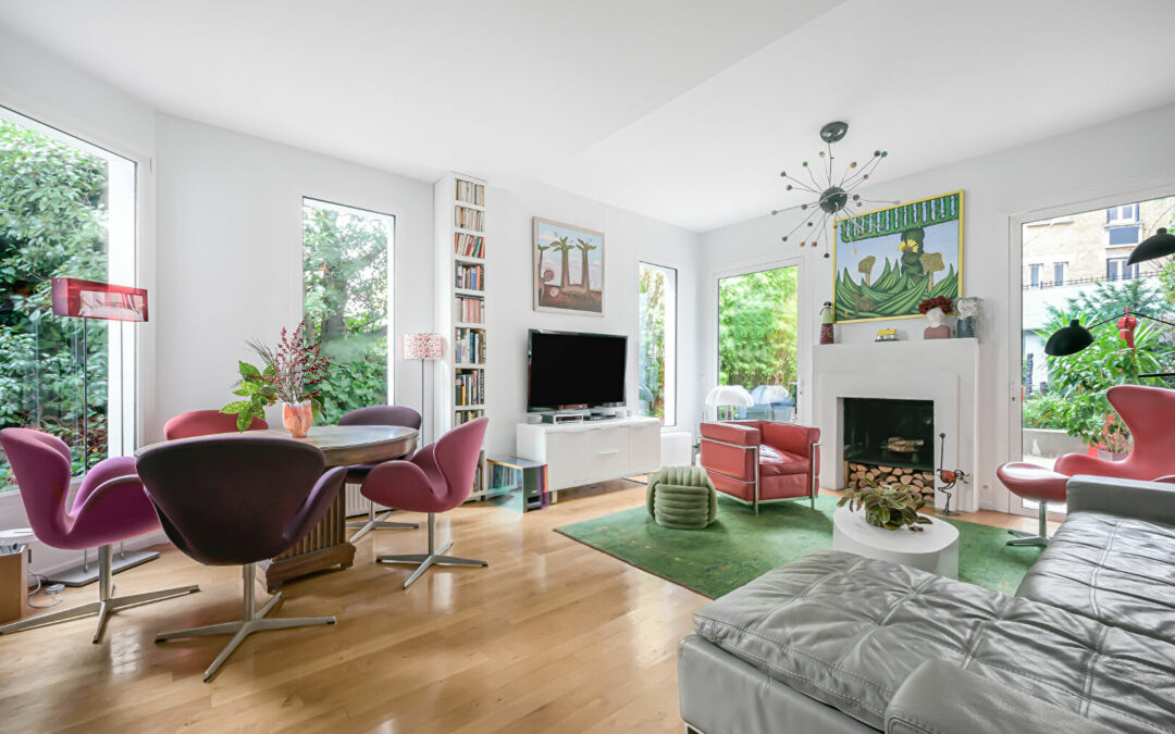 CLAMART GARE – MAISON D&rsquo;ARCHITECTE STYLE ART DÉCO AVEC JARDIN ET DÉPENDANCE